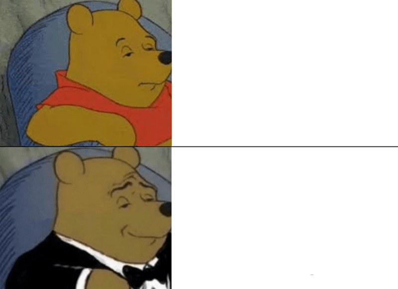 Tuxedo Winnie The Pooh meme about Ghost Lifestyle